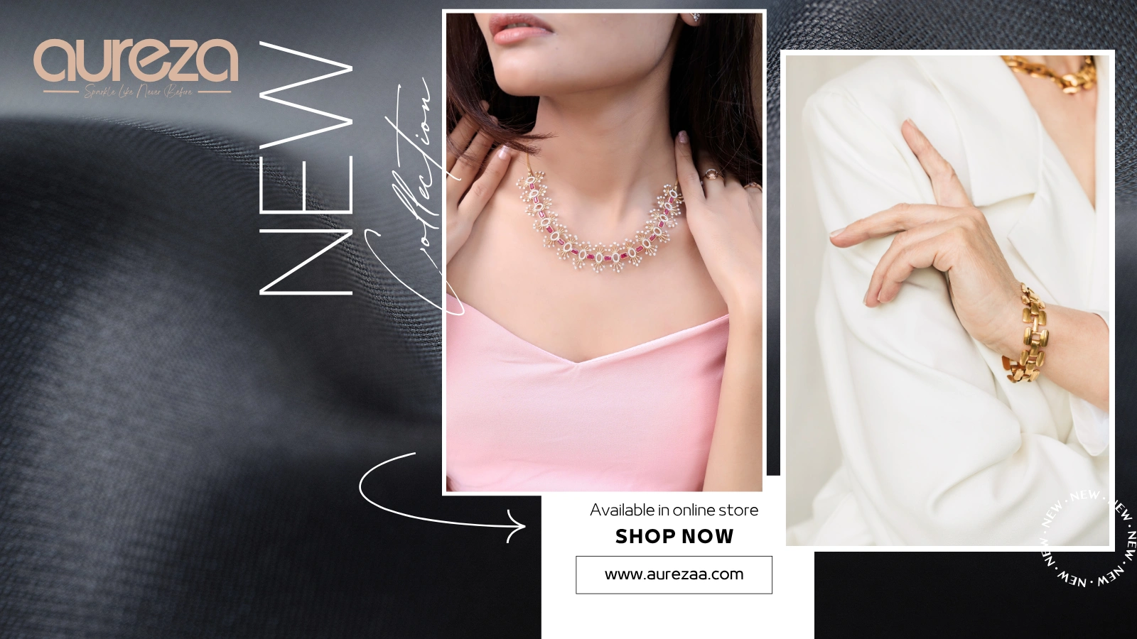 Black and White Luxury Jewellery New Collection Facebook Post (1)