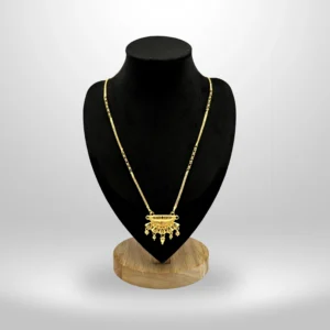 Elegant Aureza Gold-Plated Mangalsutra with Modern Pendant Design – Premium Finish